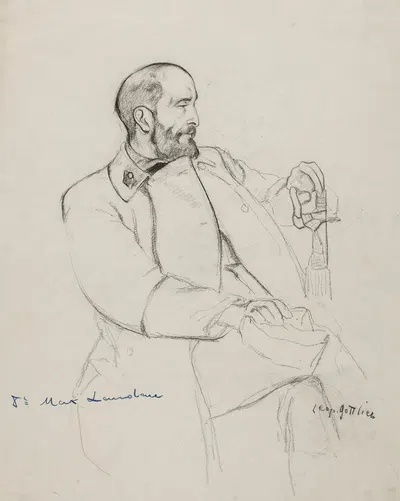 Maksymilian Landau, podporucznik artylerii Legionów Polskich by Леопольд Готлиб, 1915 - 1916 — digital art print download