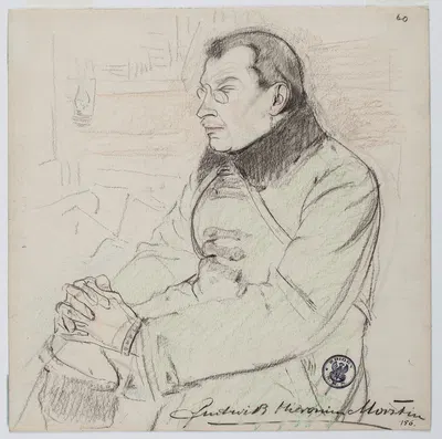 Portret Ludwika Hieronima Morstina, podporucznika Legionów Polskich by Леопольд Готлиб, 1915 — digital art print download