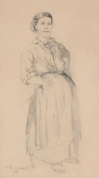 Peasant Woman by Мария Класс-Казановская, 1888 — digital art print download
