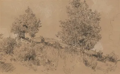 Landscape in the vicinity of Florence by Отто Грейнер, 1891 — digital art print download