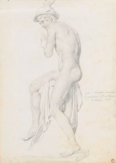 Mercury lulling Argus to sleep with his music in order to kill him by Рафаł Хадзевич, 1831 — digital art print download
