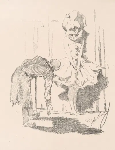 Retirement by Włodzimierz Bystrzyński-Sobiesław, 1904 — digital art print download