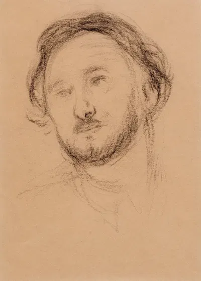Maurice Gilliams, hoofd by Albert Van Dyck, 1950 — digital art print download