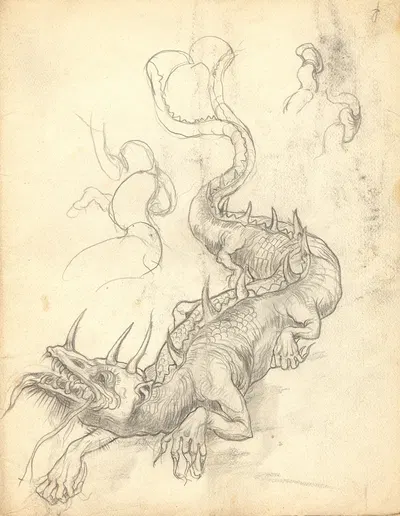 Draak by Franz Melchers — digital art print download