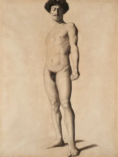 Académie by Жорж Сёра, 1877 — digital art print download