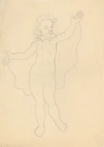 Ontwerp ; Personage by Lon Landau, 1937 - 1938 — digital art print download