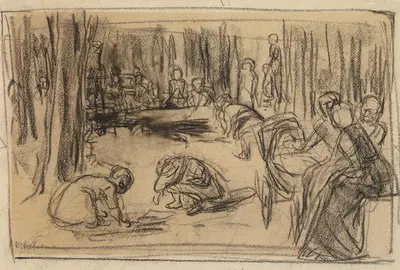 Kinderspielplatz by Макс Либерман, 1897 — digital art print download