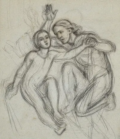 Study for 'The Raising of Jairus' Daughter' by Уильям Холман Хант, 1876 — digital art print download