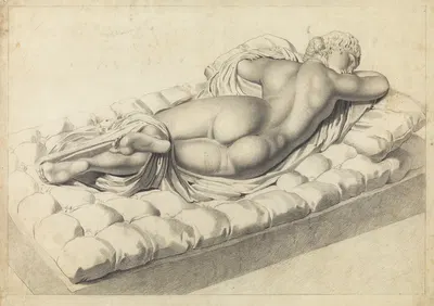 Female nude sleeping by Albert Voituron — digital art print download