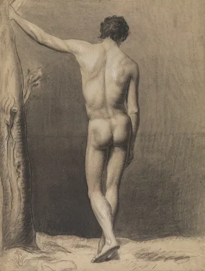 Standing male nude by Albert Voituron — digital art print download