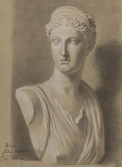 Bust of Diana by Antoon Joostens, 1837 — digital art print download