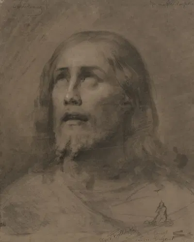 Academic expression study: admiration by Bruno Van Hollebeke, 1833-1850 — digital art print download