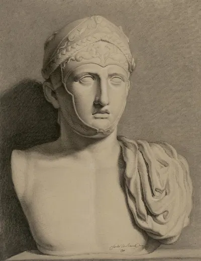 Bust of a Roman soldier by Charles De Breuck, 1810 — digital art print download
