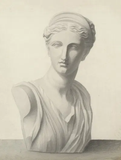 Bust of Diana by Edouard Goethals, 1866 — digital art print download
