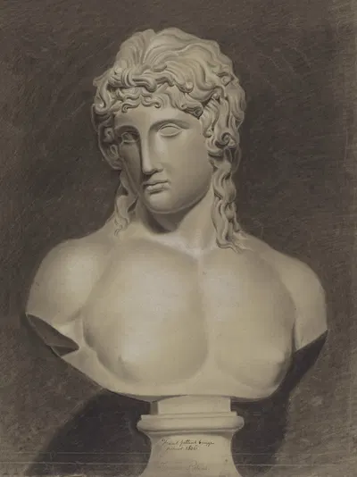 Bust of Eros of Centocelle by François Pettens, 1806 — digital art print download