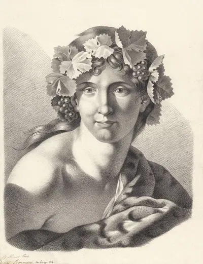 Bust of Bacchus by Henri Timmerij, 1814 — digital art print download