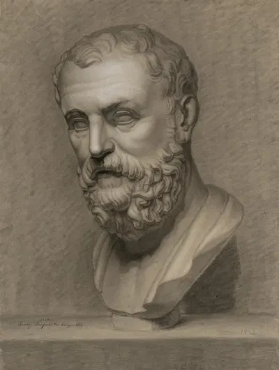 Bust of Solon by Henry Jean Becquet, 1832 — digital art print download