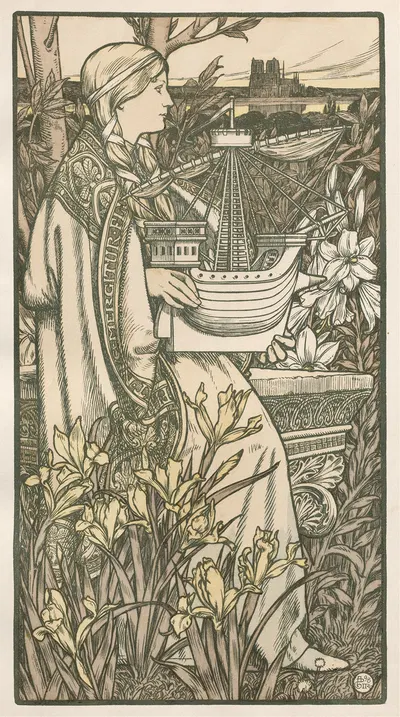 Лютеция by Адольф Жиральдон, 1898 — digital art print download