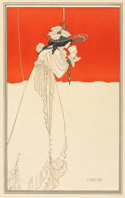 Изольда by Обри Винсент Бирдсли, 1895 — digital art print download