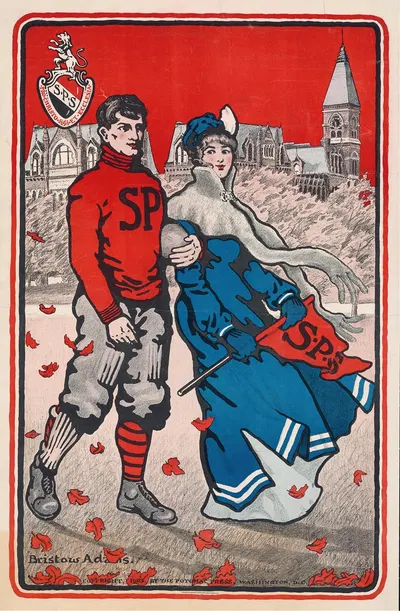 Saint Paul's School by Bristow Adams, 1903 — digital art print download