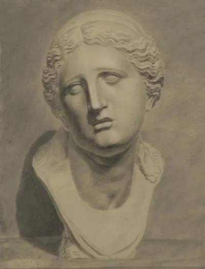 Bust of Niobe by Joseph van Biesbrouck, 1834 — digital art print download