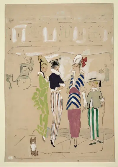 Ванити фэр на авеню by Этель Пламмер, 1914 — digital art print download