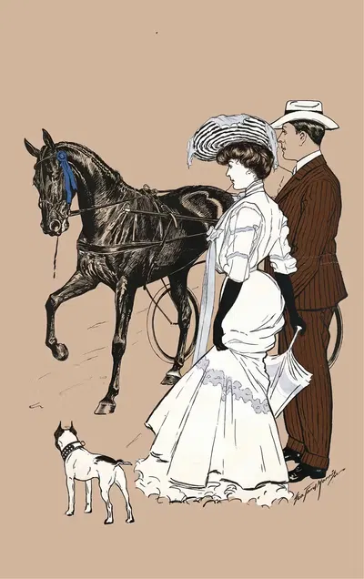 Blue ribbon meeting by George Ford Morris, 1902 — digital art print download