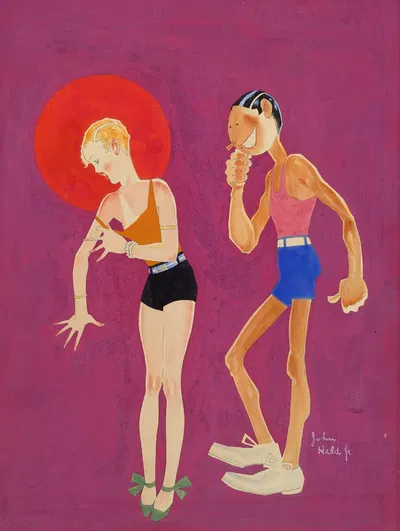 Девушка, которая отвернулась от него by Джон Хелд-младший, 1923 — digital art print download