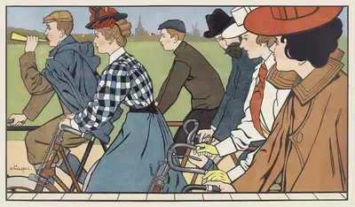 Велосипеды Хаммера by Иоганн Георг ван Каспель, c. 1912 — digital art print download