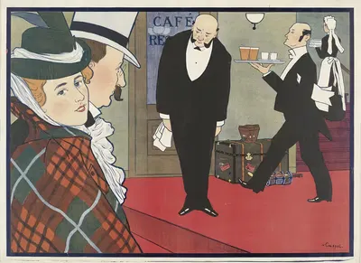 Муж и жена и два официанта by Иоганн Георг ван Каспель, c. 1900 — digital art print download