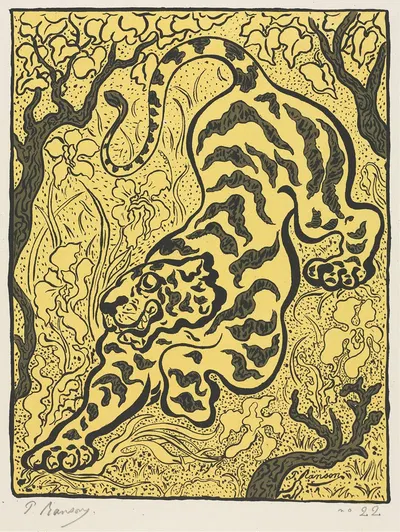 Тигр в джунглях by Поль Рансон, 1893 — digital art print download
