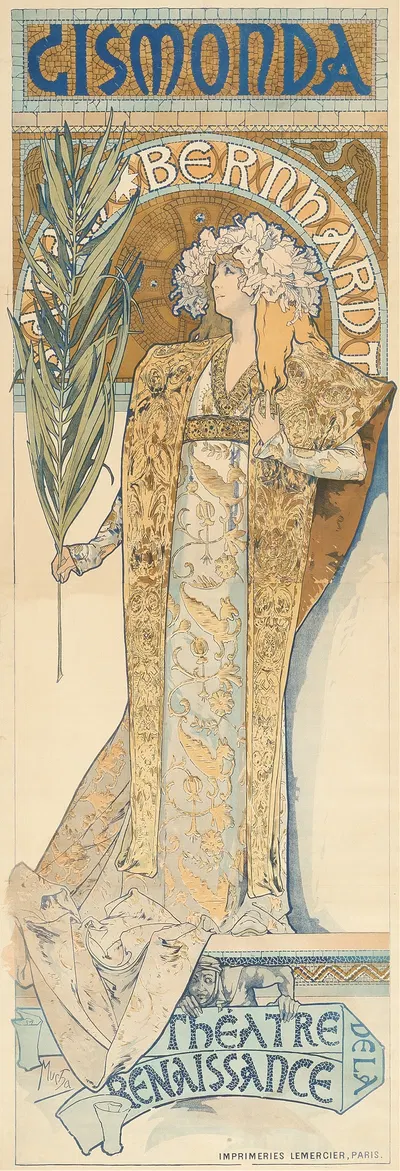 Gismonda by Альфонс Муха, 1894-1895 — digital art print download