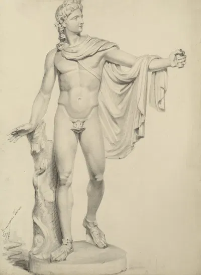 Apollo Belvedere by Ливен Херреманс, 1877 — digital art print download