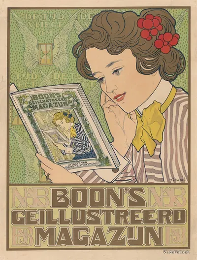 Poster for Boon's Illustrated Magazine by Иоганн Георг ван Каспель, 1899 - 1909 — digital art print download