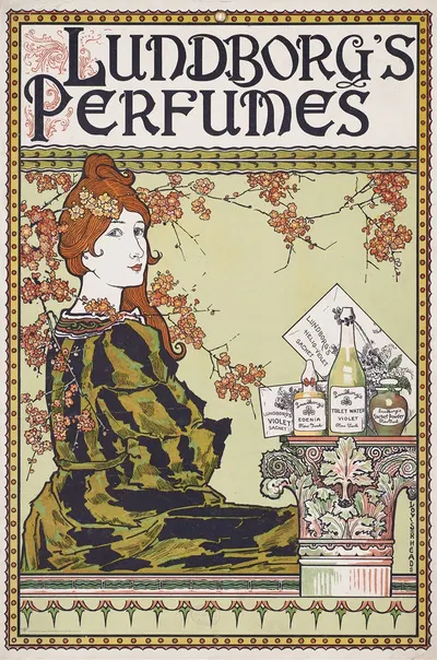 Lundborg's perfumes by Louis Rhead, 1894 — digital art print download