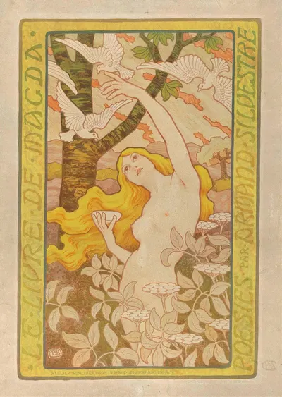 Poster for Le livre de Magda by Armand Silvestre by Поль Бертон, 1898 — digital art print download