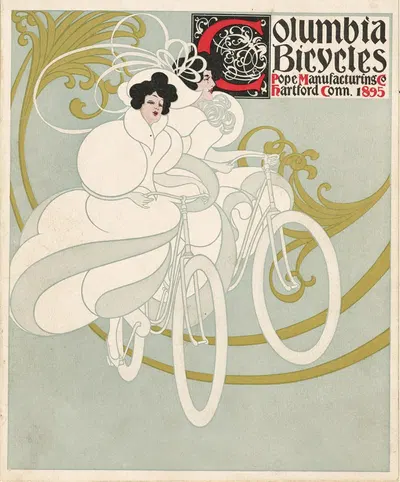Columbia bicycles by Уилл Брэдли, 1895 — digital art print download