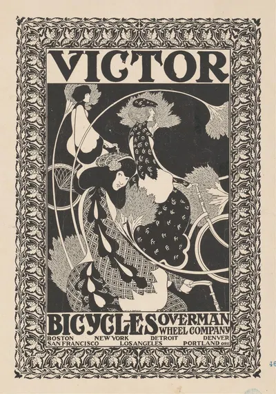 Victor bicycles by Уилл Брэдли, 1895 — digital art print download