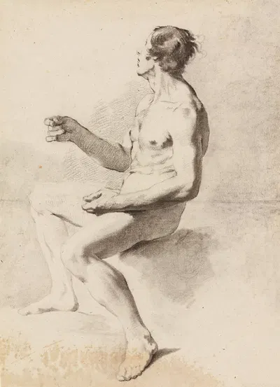 Nude Male Academy by Pietro Fancelli — digital art print download