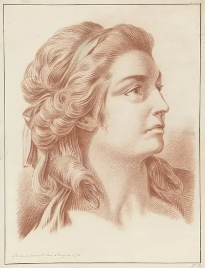 Head of a young woman by Rochus Serneels, 1793 — digital art print download