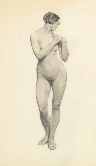 Academic nude by Ксавье де Кок — digital art print download