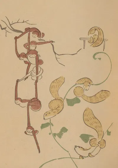 Chōjū ryakugashiki, Pl.10 by Masayoshi Kitao, 1868-1912 — digital art print download