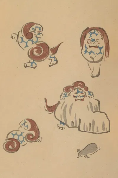 Chōjū ryakugashiki, Pl.12 by Masayoshi Kitao, 1868-1912 — digital art print download