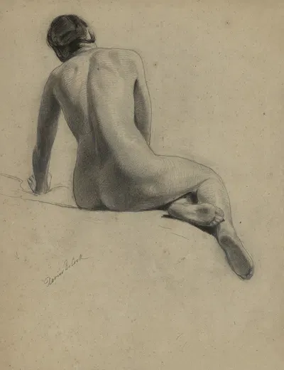 Female nude by Ксавье де Кок — digital art print download