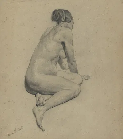 Female nude by Ксавье де Кок — digital art print download