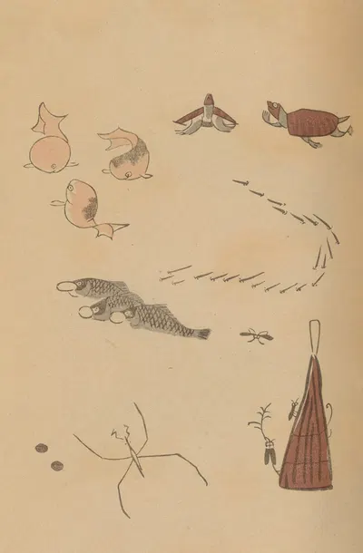 Chōjū ryakugashiki, Pl.40 by Masayoshi Kitao, 1868-1912 — digital art print download