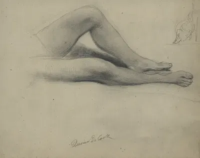 Studies of legs and feet by Ксавье де Кок — digital art print download