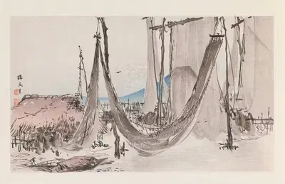 Seihō jūni Fuji, Pl.07 by Takeuchi Seihō, 1894 — digital art print download