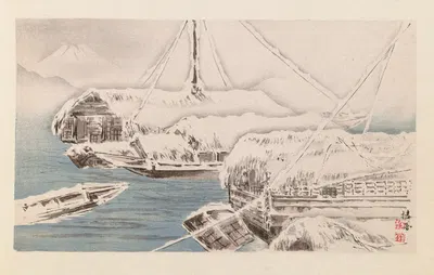 Seihō jūni Fuji, Pl.12 by Takeuchi Seihō, 1894 — digital art print download