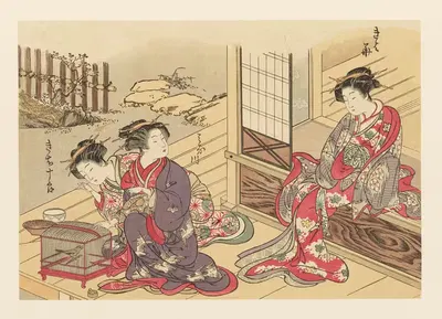 Masterpieces selected from the Ukiyoyé School, Pl.05 by Shiichi Tajima, 1906 — digital art print download